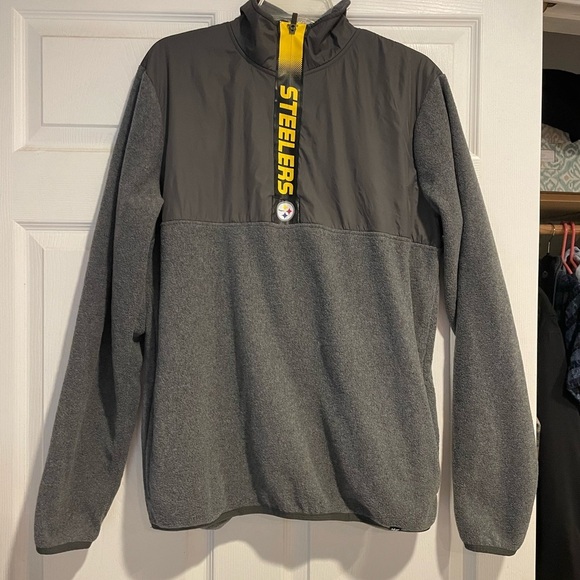 47 Other - Pittsburgh Steelers quarter zip up fleece sweatshirt Adult size M